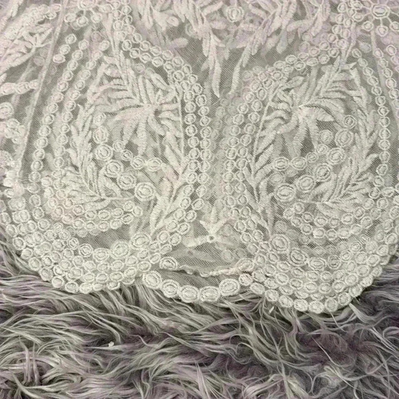 Retro Embroidery Floral Lace Blouse overshirt - Picture 6 of 9